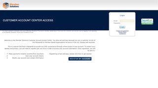 
                            3. Member Solutions :: Customer Login