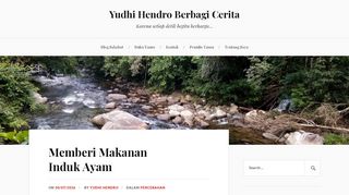 
                            12. Memberi Makanan Induk Ayam – Yudhi Hendro Berbagi Cerita