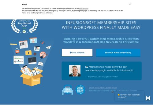 
                            9. Memberium - Infusionsoft by Keap + WordPress Membership Plugin