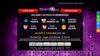 
                            5. MemberQQ - Agen Judi Bandar Q Online