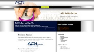 
                            13. Members Account - ACN Dial-Up Internet Service