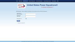 
                            9. Member's Log In - United States Power Squadrons