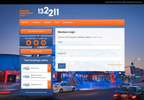 
                            10. Members login – Adelaide Independent Taxis