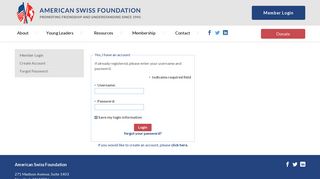 
                            8. Members - Login | American Swiss