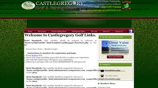 
                            5. Members Login - Castlegregory Golf Course