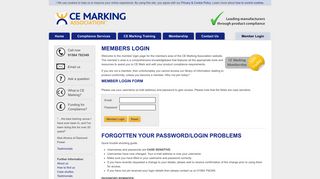 
                            4. Members Login | CE Marking Association