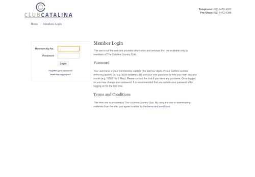 
                            9. Members Login - Club Catalina