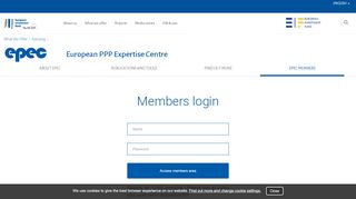 
                            3. Members login - European Investment Bank