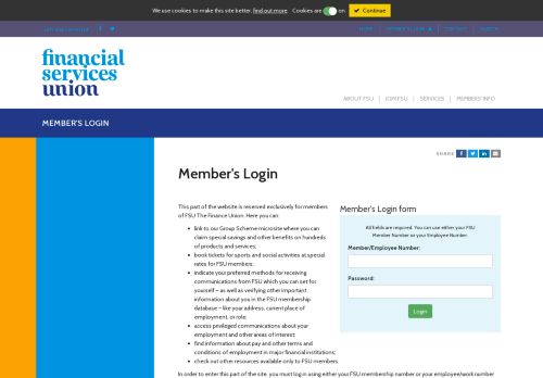 
                            6. Member's Login | FSU - financial services union
