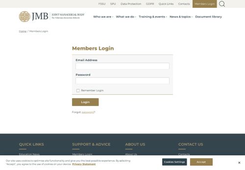 
                            5. Members Login - JMB