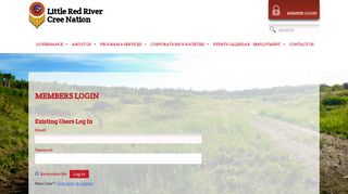 
                            6. Members Login – Little Red River Cree Nation