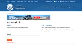 
                            11. Members Login - Master Plumbers & Gasfitters Association
