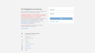 
                            4. Members Login - MVO - IPA Österreich