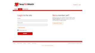 
                            13. Members login - Sexy Flirt Match