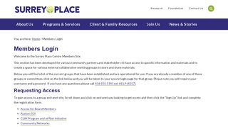 
                            7. Members Login - Surrey Place