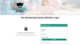 
                            8. Members Login - The Scholarship School - The Scholarship System