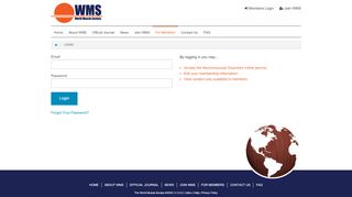 
                            4. Members Login - WMS - World Muscle Society