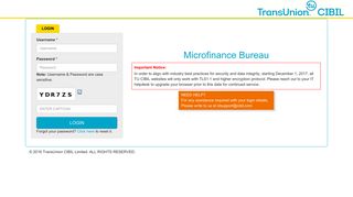 
                            6. Members (MICROFINANCE) : Log In - CIBIL