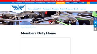 
                            2. Members Only Home | Academy of Model Aeronautics