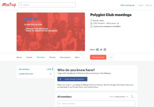 
                            7. Members - Polyglot Club meetings (Brasília) | Meetup