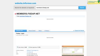 
                            11. members.fisdap.net at WI. Fisdap - Login - Website Informer