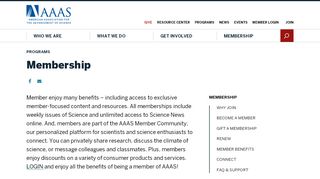 
                            5. Membership | American Association for the Advancement of Science