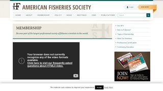 
                            9. Membership | American Fisheries Society
