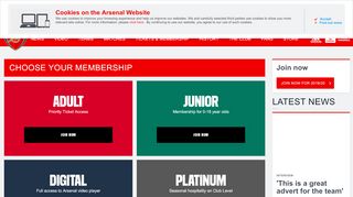 
                            2. Membership | Arsenal.com