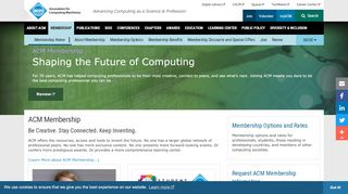 
                            7. Membership - Association for Computing Machinery