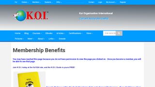 
                            13. Membership Benefits | K.O.I.