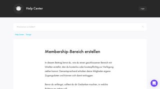 
                            13. Membership-Bereich erstellen - Chimpify