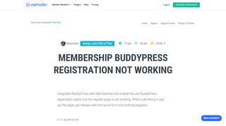 
                            9. Membership BuddyPress registration not working - WPMU Dev