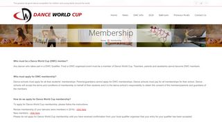 
                            8. Membership | Dance World Cup