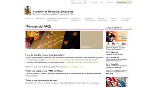 
                            6. Membership FAQs :: AMS - Academy Medicine of Singapore