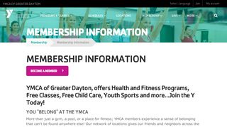 
                            9. Membership Information | YMCA of Greater Dayton