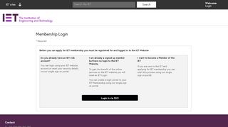 
                            2. Membership Login - IET