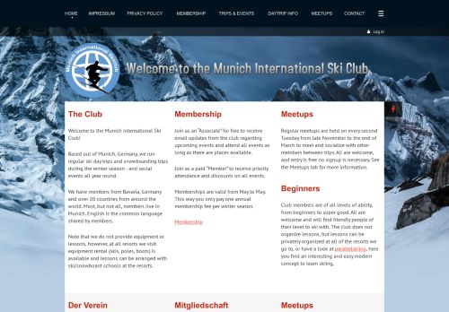 
                            6. Membership + Login - Munich International Ski Club
