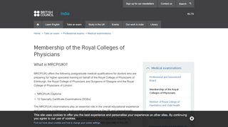 
                            12. Membership of the Royal Colleges of Physicians | British Council