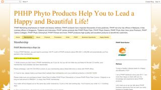 
                            13. Membership - PHHP Phyto Products Help You to Lead a Happy and ...