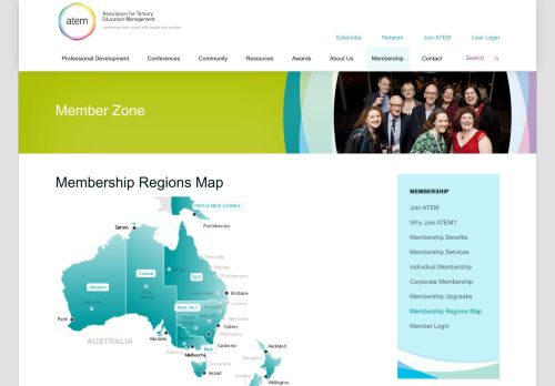 
                            8. Membership Regions Map - ATEM