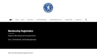 
                            4. Membership Registration | Chelsea Supporters Trust