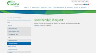 
                            7. Membership Request - Login - Mosaic Primary Care Network