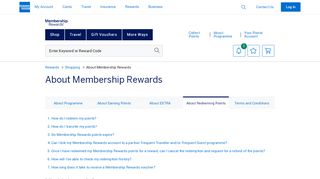 
                            13. Membership Rewards® Redeeming Points