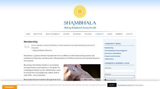 
                            3. Membership - Shambhala