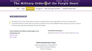 
                            2. Membership | The Military Order of the Purple Heart