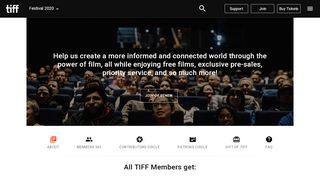 
                            1. Membership - Toronto International Film Festival