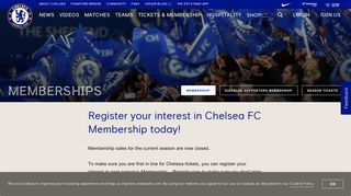 
                            12. Memberships | Official Site | Chelsea Football Club