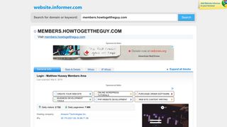 
                            7. members.howtogettheguy.com at WI. Login - Matthew Hussey ...