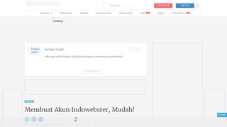 
                            10. Membuat Akun Indowebster, Mudah! oleh himam mukti - Kompasiana ...