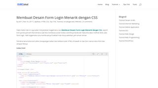 
                            5. Membuat Desain Form Login Menarik dengan CSS - Kursus Website ...